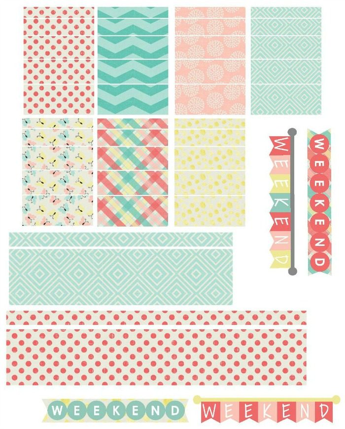 Free Printable Planner Stickers - Hot Summer Days | Mini Van Dreams